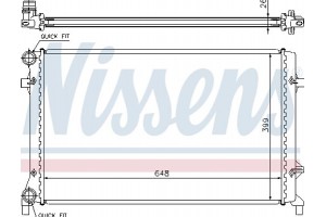 Nissens Ψυγείο, Ψύξη Κινητήρα - 65277A