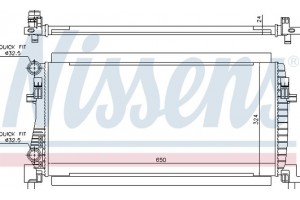 Nissens Ψυγείο, Ψύξη Κινητήρα - 65317
