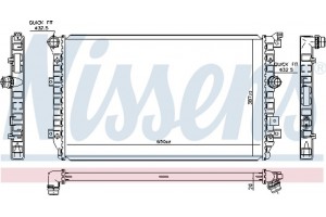 Nissens Ψυγείο, Ψύξη Κινητήρα - 65335