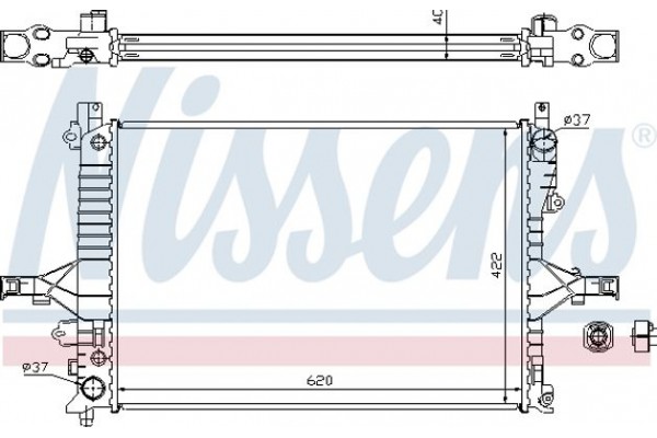 Nissens Ψυγείο, Ψύξη Κινητήρα - 65553A