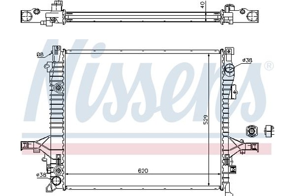 Nissens Ψυγείο, Ψύξη Κινητήρα - 65613A