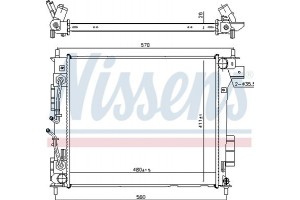 Nissens Ψυγείο, Ψύξη Κινητήρα - 666205