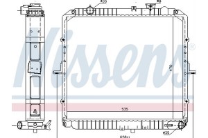 Nissens Ψυγείο, Ψύξη Κινητήρα - 66622