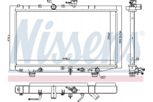 Nissens Ψυγείο, Ψύξη Κινητήρα - 66625
