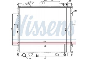 Nissens Ψυγείο, Ψύξη Κινητήρα - 66642