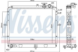 Nissens Ψυγείο, Ψύξη Κινητήρα - 66646