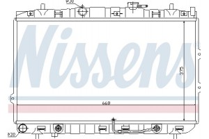 Nissens Ψυγείο, Ψύξη Κινητήρα - 66649