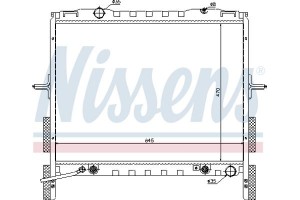 Nissens Ψυγείο, Ψύξη Κινητήρα - 66657