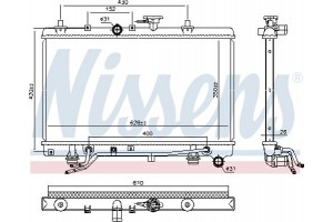 Nissens Ψυγείο, Ψύξη Κινητήρα - 66663