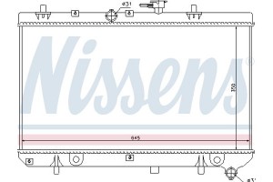Nissens Ψυγείο, Ψύξη Κινητήρα - 66665