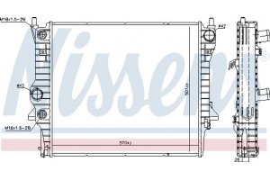 Nissens Ψυγείο, Ψύξη Κινητήρα - 66708