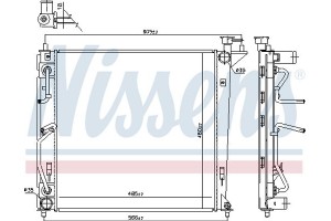 Nissens Ψυγείο, Ψύξη Κινητήρα - 66763