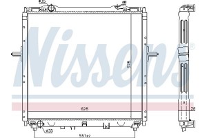 Nissens Ψυγείο, Ψύξη Κινητήρα - 66768