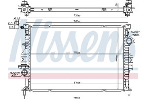 Nissens Ψυγείο, Ψύξη Κινητήρα - 66862
