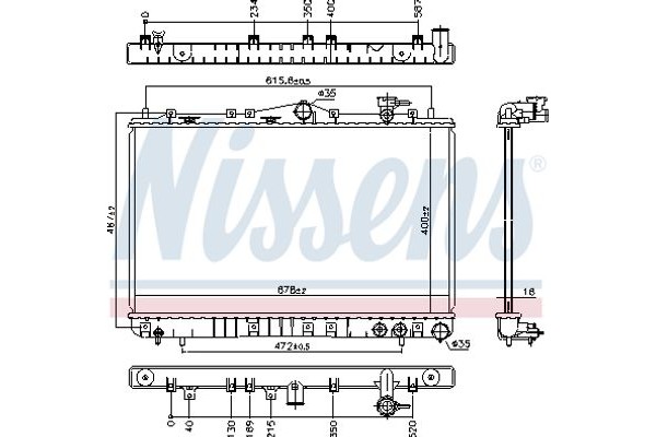 Nissens Ψυγείο, Ψύξη Κινητήρα - 67006