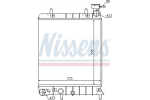 Nissens Ψυγείο, Ψύξη Κινητήρα - 67022