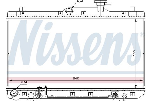 Nissens Ψυγείο, Ψύξη Κινητήρα - 67023