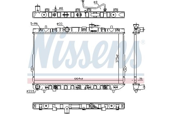 Nissens Ψυγείο, Ψύξη Κινητήρα - 67025