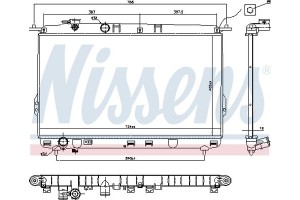 Nissens Ψυγείο, Ψύξη Κινητήρα - 67026