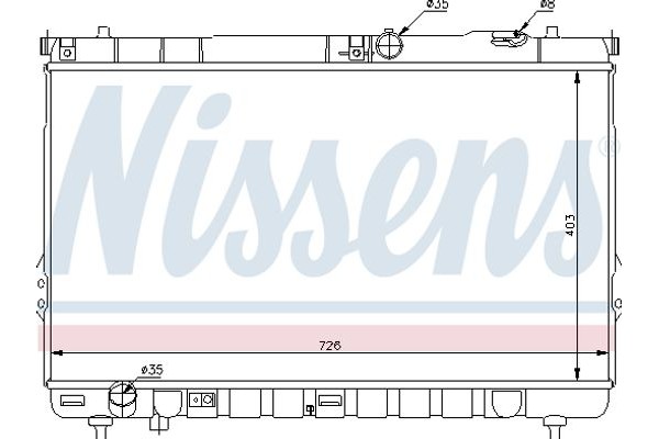 Nissens Ψυγείο, Ψύξη Κινητήρα - 67031