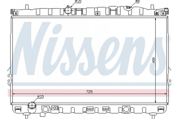 Nissens Ψυγείο, Ψύξη Κινητήρα - 67032