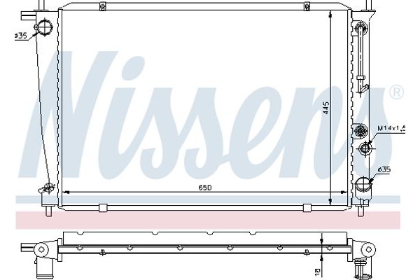 Nissens Ψυγείο, Ψύξη Κινητήρα - 670381