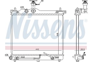 Nissens Ψυγείο, Ψύξη Κινητήρα - 67098