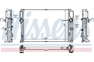 Nissens Ψυγείο, Ψύξη Κινητήρα - 67105