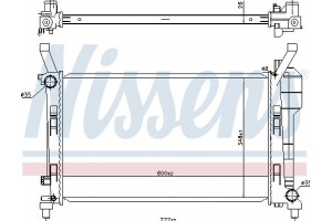 Nissens Ψυγείο, Ψύξη Κινητήρα - 67106