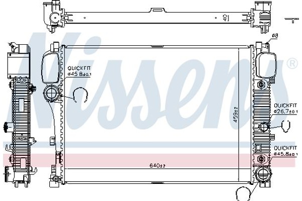 Nissens Ψυγείο, Ψύξη Κινητήρα - 67107A