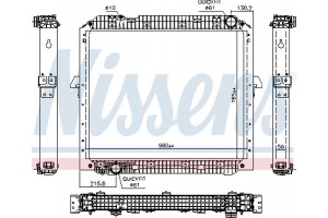 Nissens Ψυγείο, Ψύξη Κινητήρα - 67178