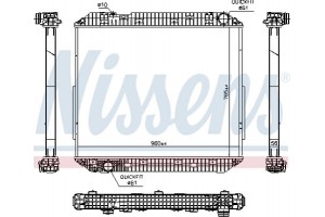 Nissens Ψυγείο, Ψύξη Κινητήρα - 671780