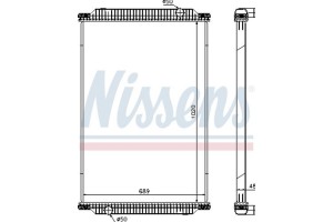Nissens Ψυγείο, Ψύξη Κινητήρα - 67196