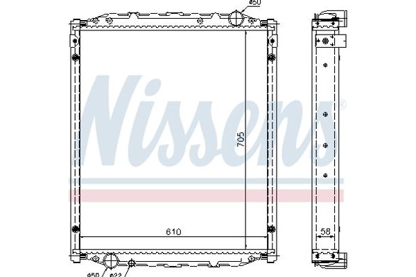 Nissens Ψυγείο, Ψύξη Κινητήρα - 67220A