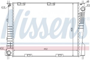 Nissens Ψυγείο, Ψύξη Κινητήρα - 67283