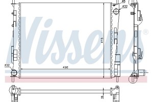 Nissens Ψυγείο, Ψύξη Κινητήρα - 67286