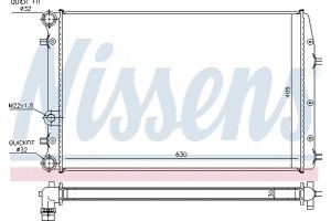 Nissens Ψυγείο, Ψύξη Κινητήρα - 67322