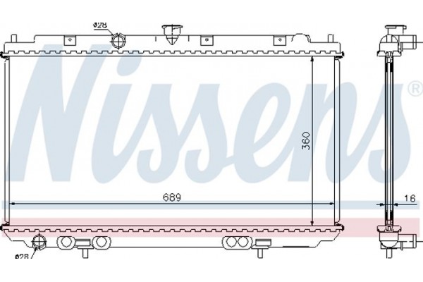 Nissens Ψυγείο, Ψύξη Κινητήρα - 67350A