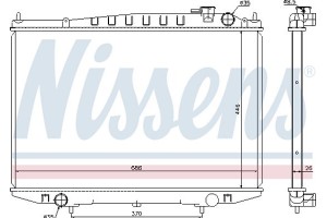Nissens Ψυγείο, Ψύξη Κινητήρα - 67356