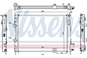 Nissens Ψυγείο, Ψύξη Κινητήρα - 67360