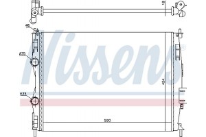Nissens Ψυγείο, Ψύξη Κινητήρα - 67368