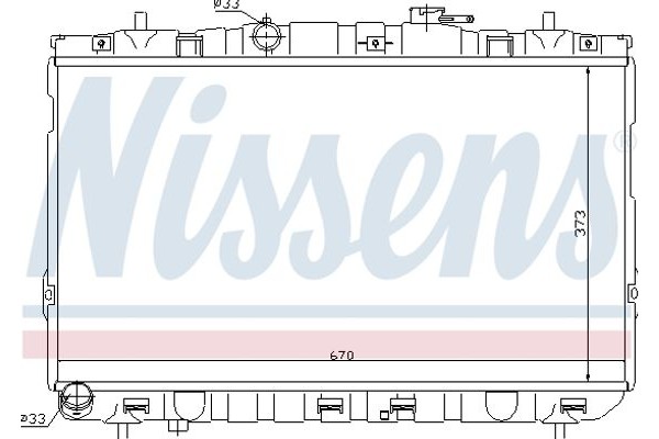 Nissens Ψυγείο, Ψύξη Κινητήρα - 67467