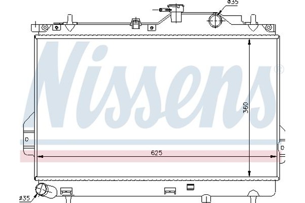 Nissens Ψυγείο, Ψύξη Κινητήρα - 67484