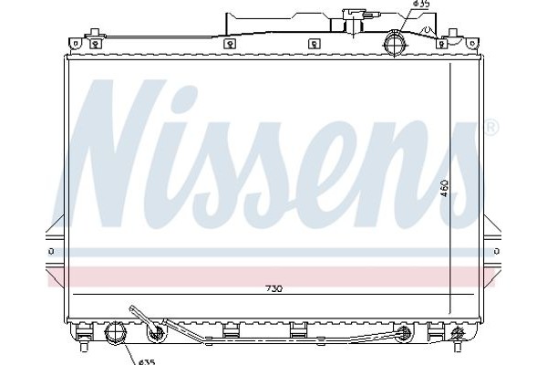 Nissens Ψυγείο, Ψύξη Κινητήρα - 675009