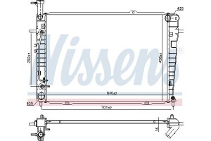 Nissens Ψυγείο, Ψύξη Κινητήρα - 675015