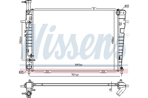 Nissens Ψυγείο, Ψύξη Κινητήρα - 675015