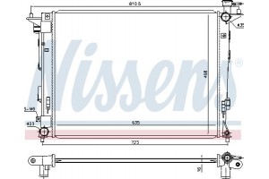 Nissens Ψυγείο, Ψύξη Κινητήρα - 675018