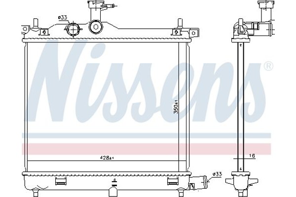 Nissens Ψυγείο, Ψύξη Κινητήρα - 675023