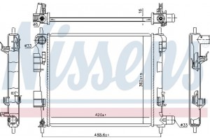Nissens Ψυγείο, Ψύξη Κινητήρα - 675024