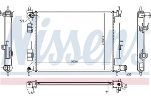 Nissens Ψυγείο, Ψύξη Κινητήρα - 675072